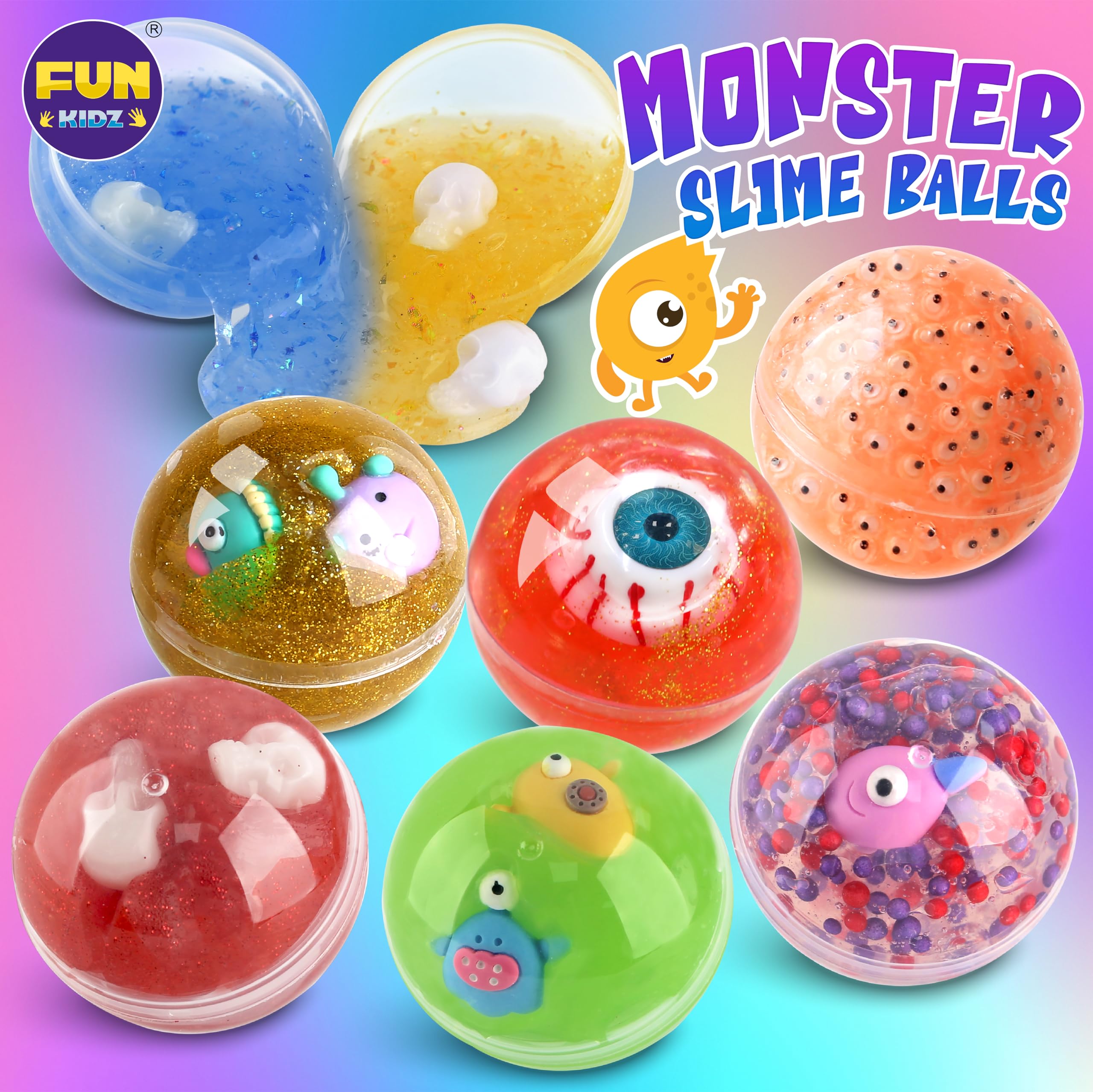 FUN KIDZ Slime Balls Storage Containers keep slime organized and ready