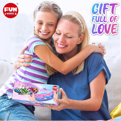 Funkidz Snow Powder Effect Slime creates candy-like snowy look.