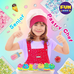 FUN KIDZ squishy cupcake slime kit glue bottle, easy mixing for budding crafters