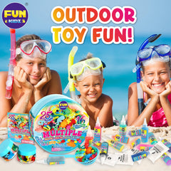 FUN KIDZ Storage Cans and Collection Net help organize craft supplies after play.