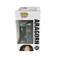 Funko POP Aragorn brown-packaging box, ships in window box.