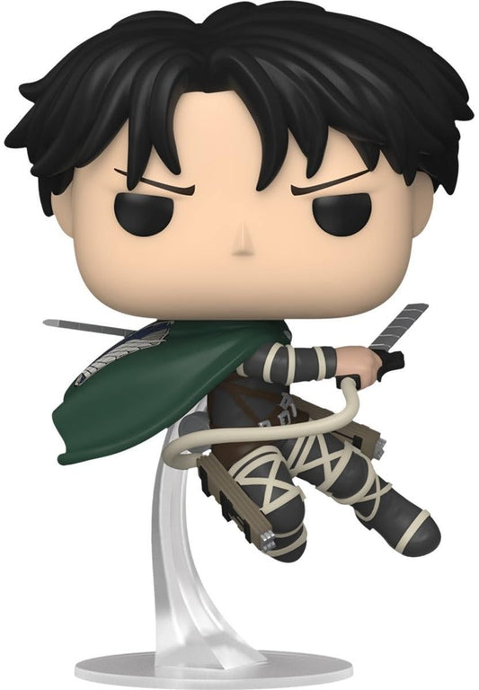 Funko Captain Levi Pop! Vinyl figure for display, ideal for collectors.