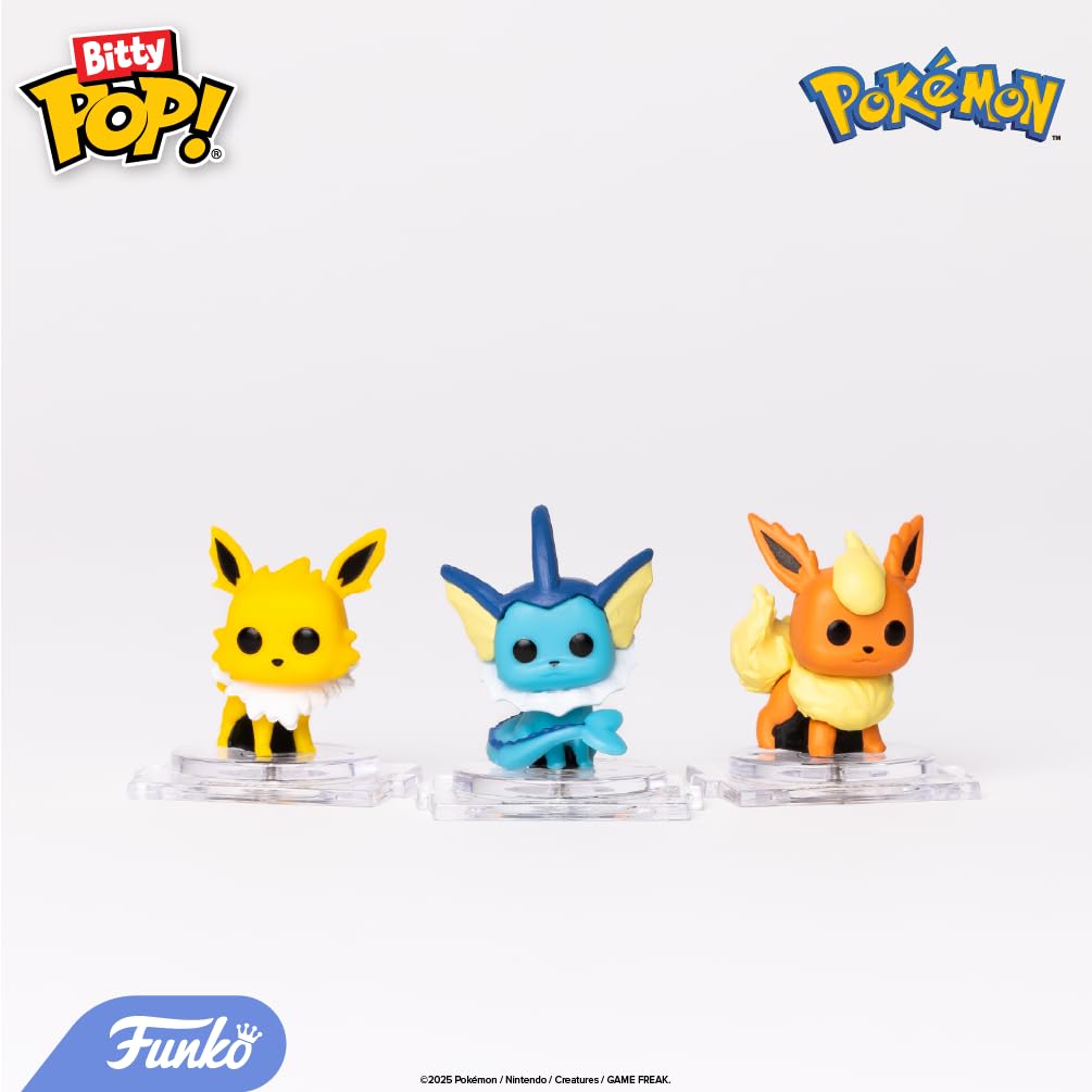 Funko Bitty Mew figure—mini Pokémon for shelf decor and gifting.