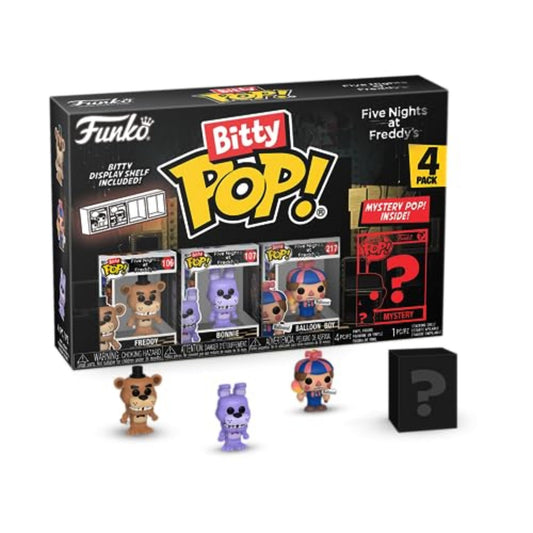 Funko Bitty Pop FNAF Freddy figure for compact display on shelves.