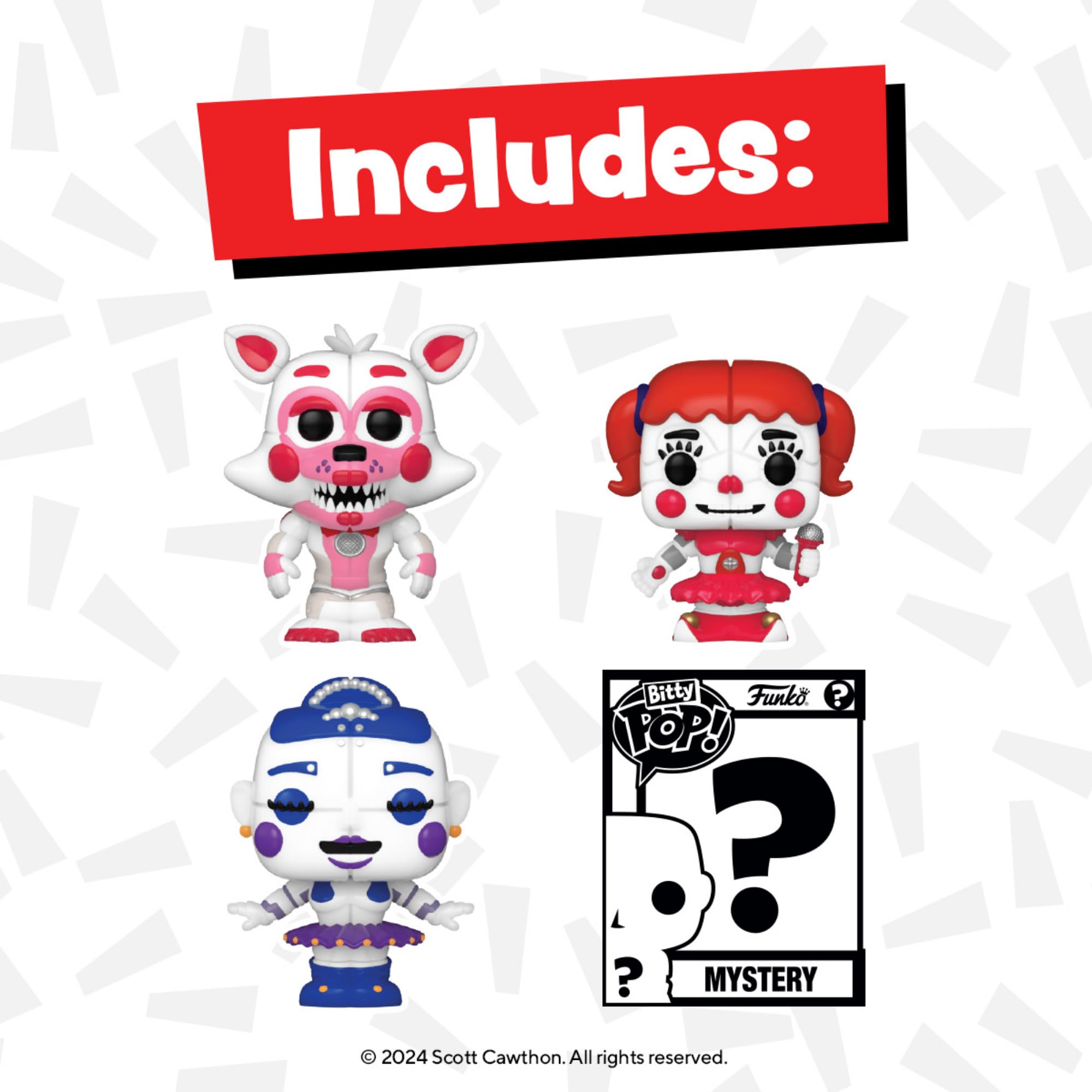 Funko Bitty Pop Funtime Foxy mini figure ideal on shelves.