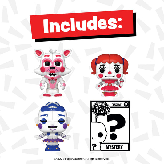 Funko Bitty Pop Funtime Foxy mini figure ideal on shelves.