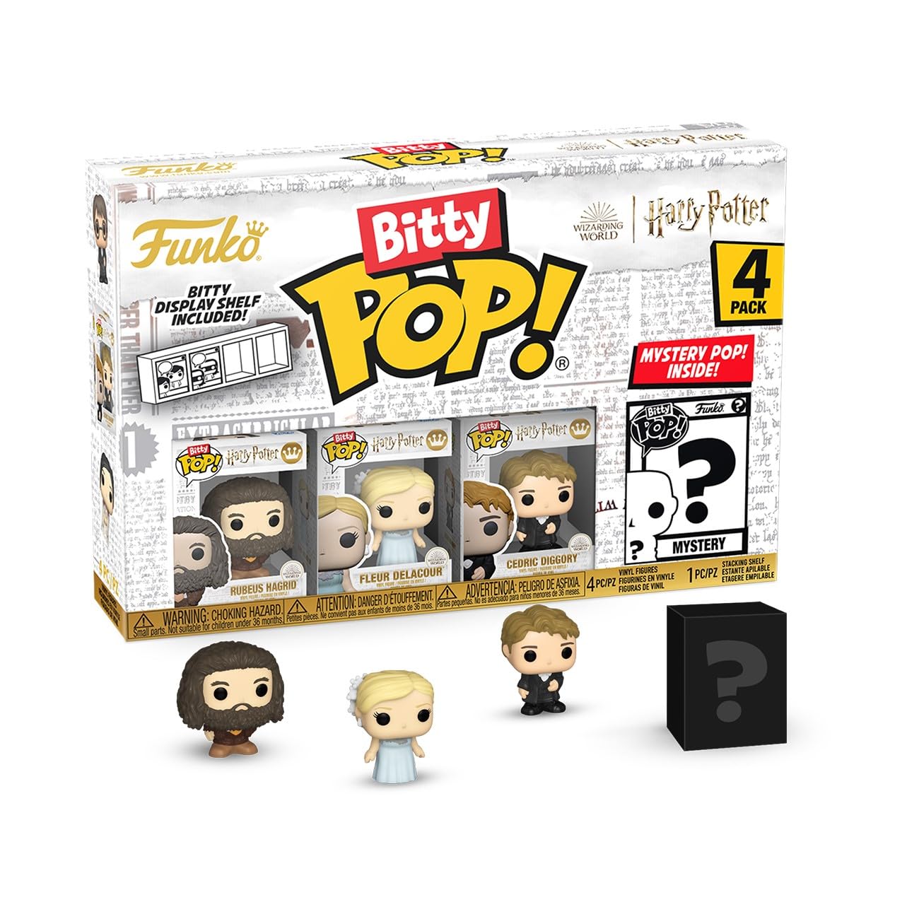 Funko Bitty Pop Hagrid Yule Ball figure for shelf display and collection