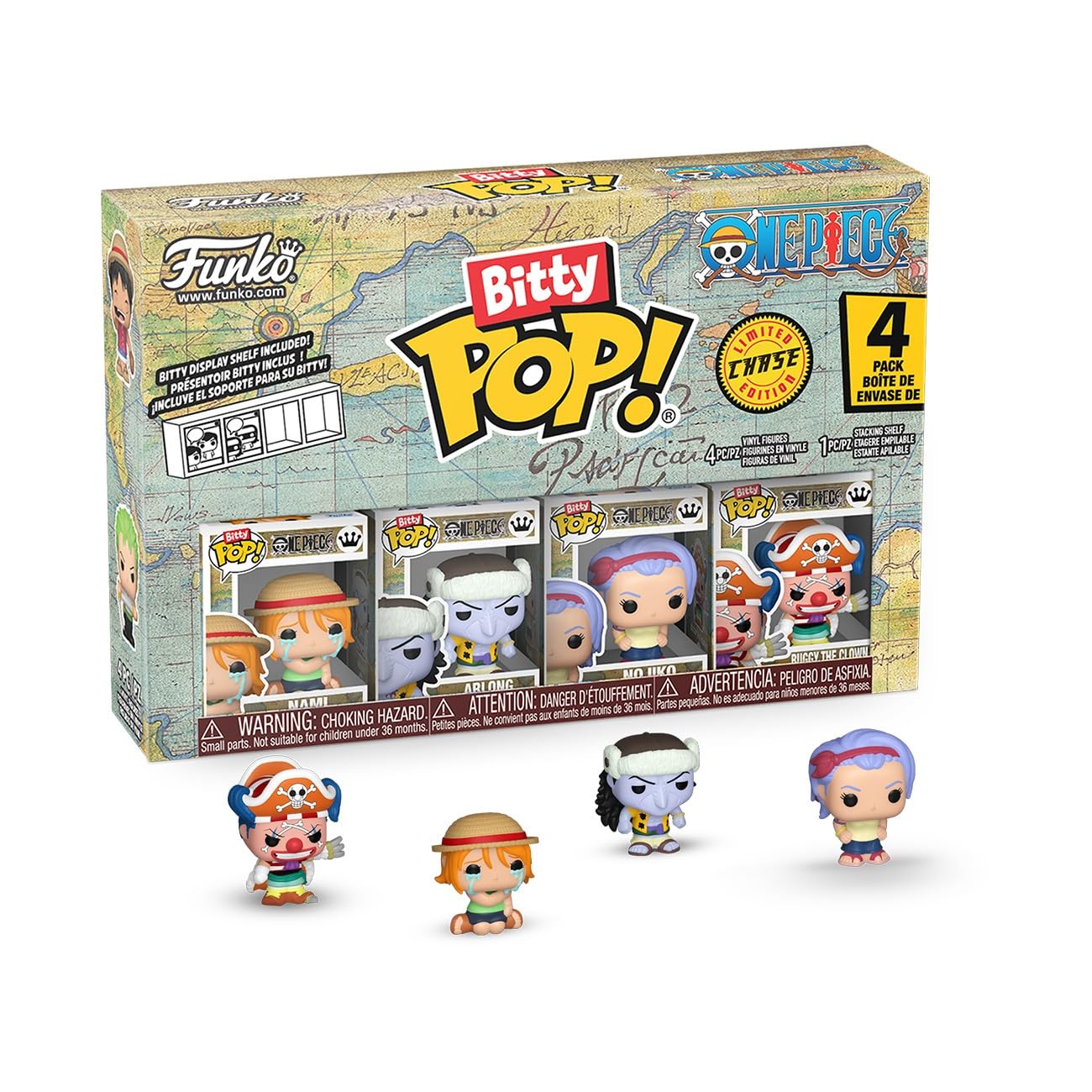 Funko Bitty POP! One Piece Nami figure for compact shelf display