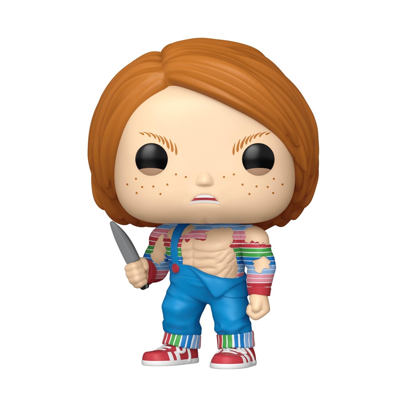 Funko Buff Chucky side view highlights display-ready posing for collectors.