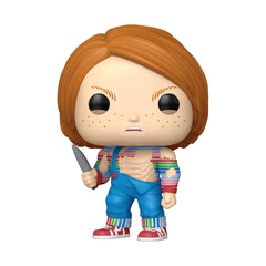 Funko Buff Chucky side view highlights display-ready posing for collectors.