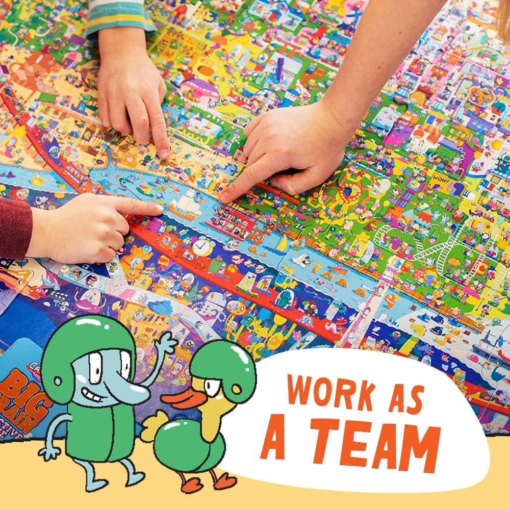 Funko Cranium Big Brain Detective cooperative play encourages teamwork during solving sessions.