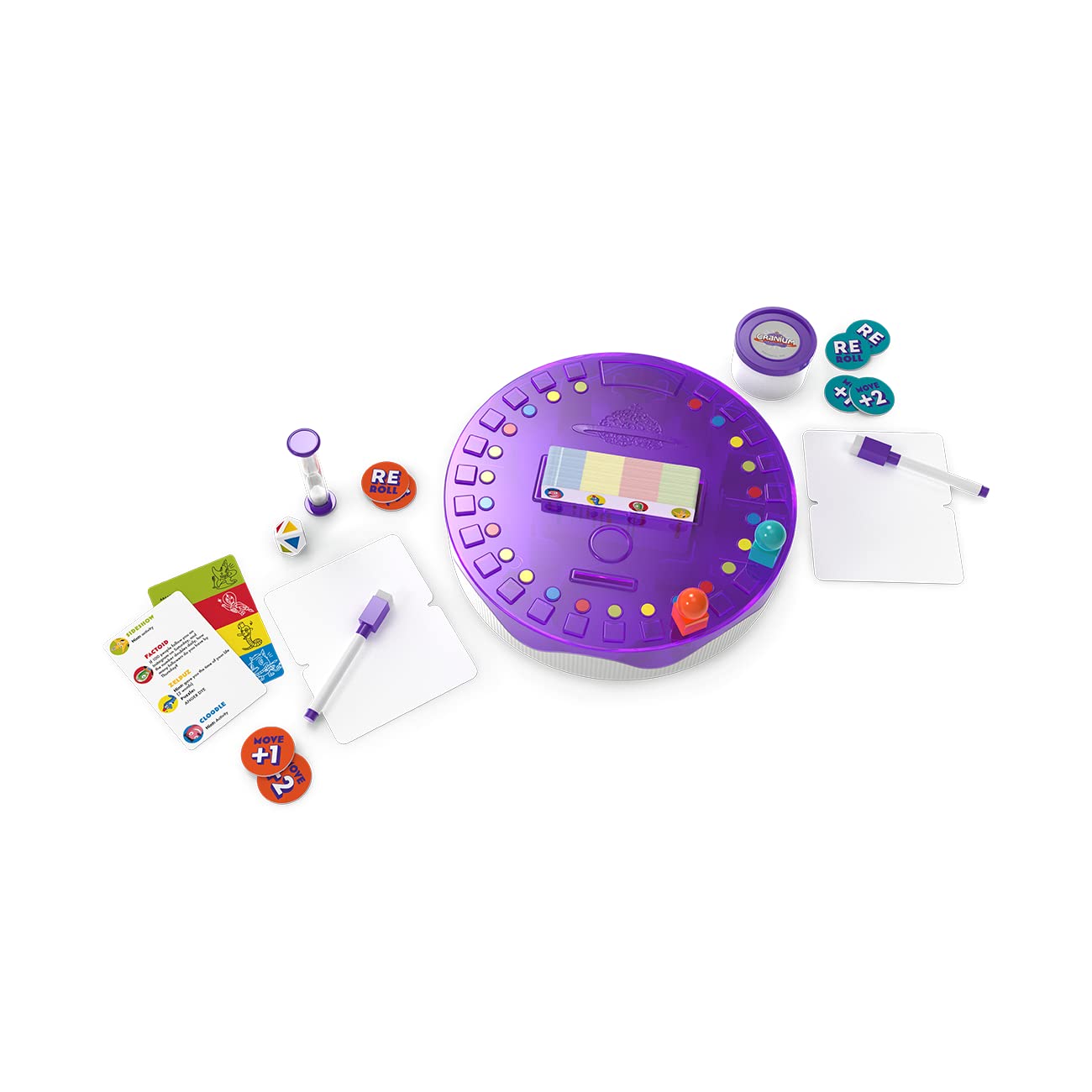 Funko Cranium clay and whiteboard inviting creative drawing and sculpting.