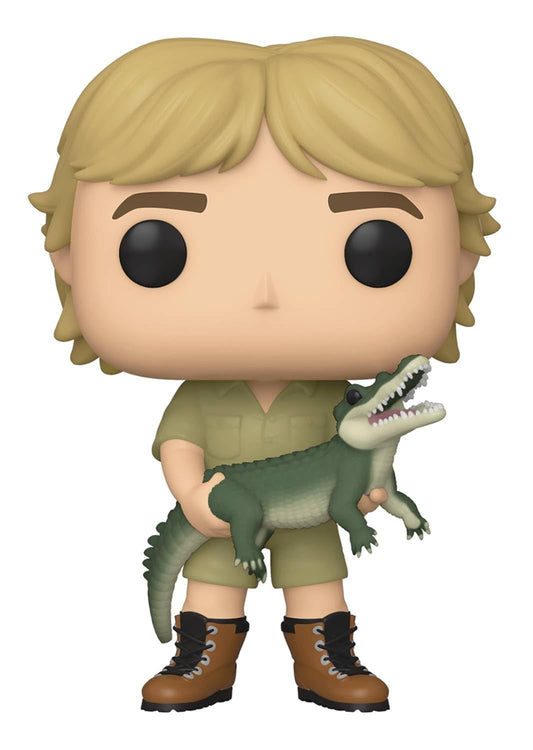 Funko Crocodile Hunter Steve Irwin vinyl figure holding a crocodile, ideal for display and collection
