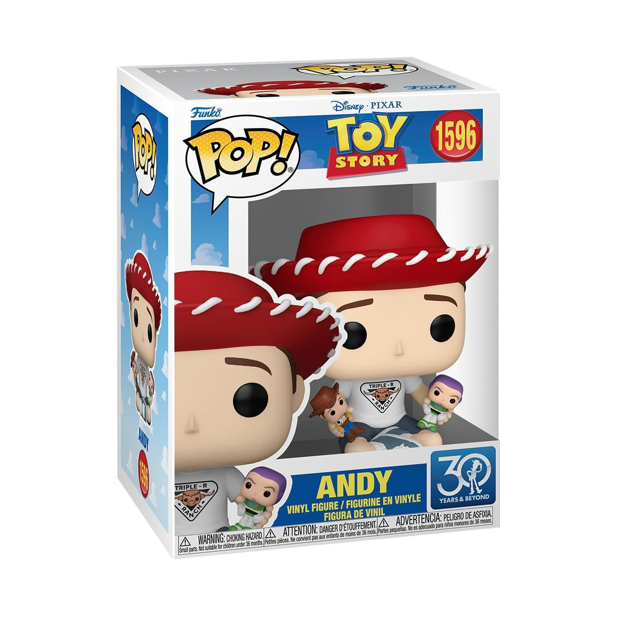 Funko Pop! Andy collectible figure—close-up for desk display and fan collection.