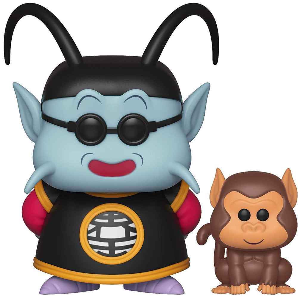 Funko Dragon Ball Z King Kai & Bubbles POP! Vinyl back view showing packaging and shelf display potential