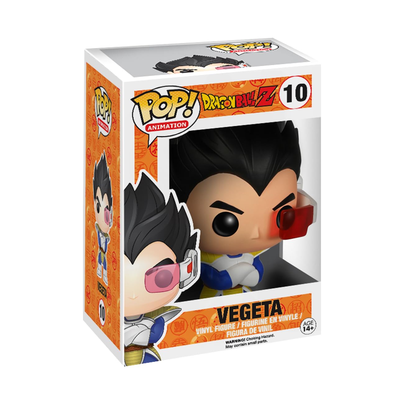 Funko Dragon Ball Z Vegeta box-front figure for display.