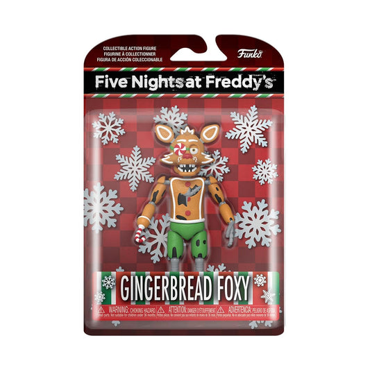 Funko FNAF Holiday Foxy figure front view for display collection.