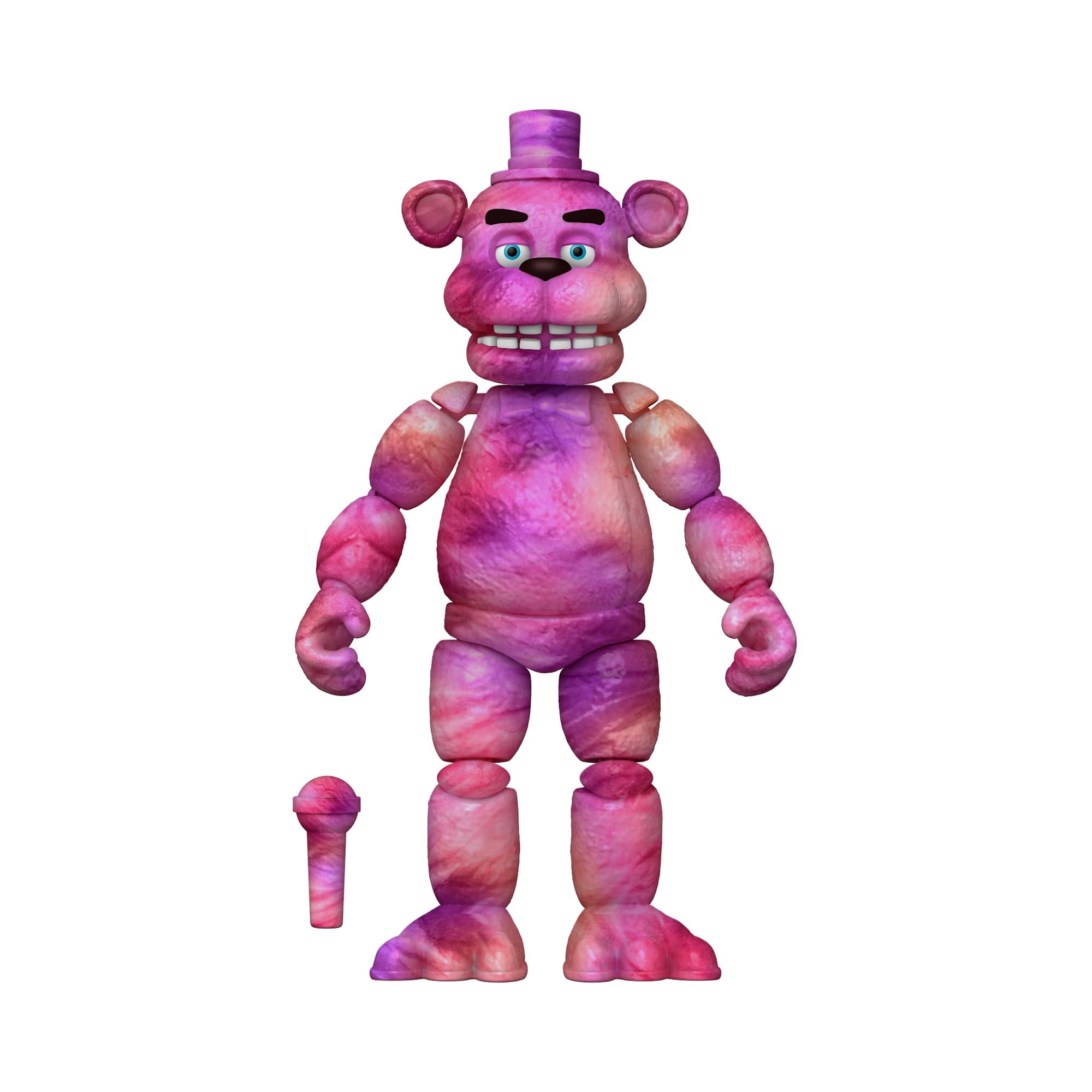 Funko FNAF Tie-Dye Freddy articulation points allow versatile posing options.
