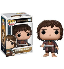 Funko Frodo Baggins POP figure ready for display, ideal for LOTR fans.