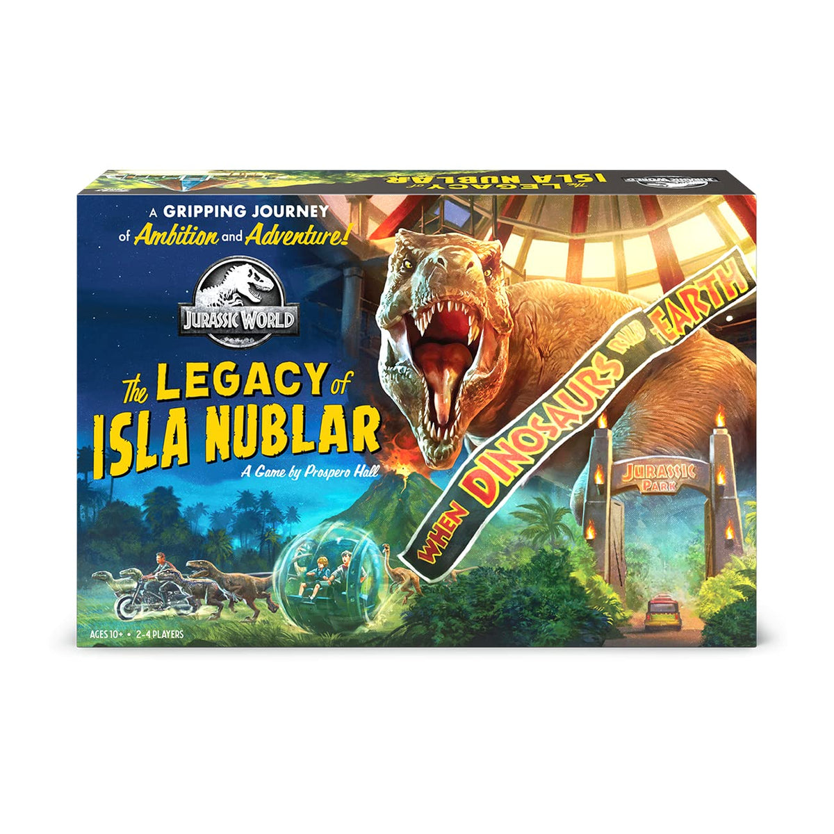 Funko Games Jurassic World Legacy Isla Nublar board layout for modular play