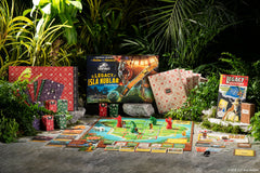 Funko Games Jurassic World Velociraptor miniature enables agile enclosure challenges