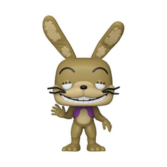 Funko Pop Glitchtrap side view — fits neatly on desks for reminders