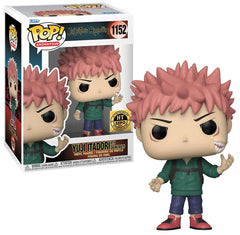 Funko Jujutsu Kaisen Yuji with Sukuna figure, front view, ideal for display and collection