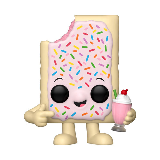 Funko Kellogg's Pop-Tarts mascot strawberry milkshake, side view, great for desk collections