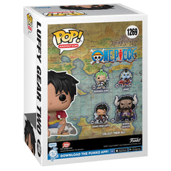 Funko Luffy Gear Two figure in dynamic pose for collectors' display.