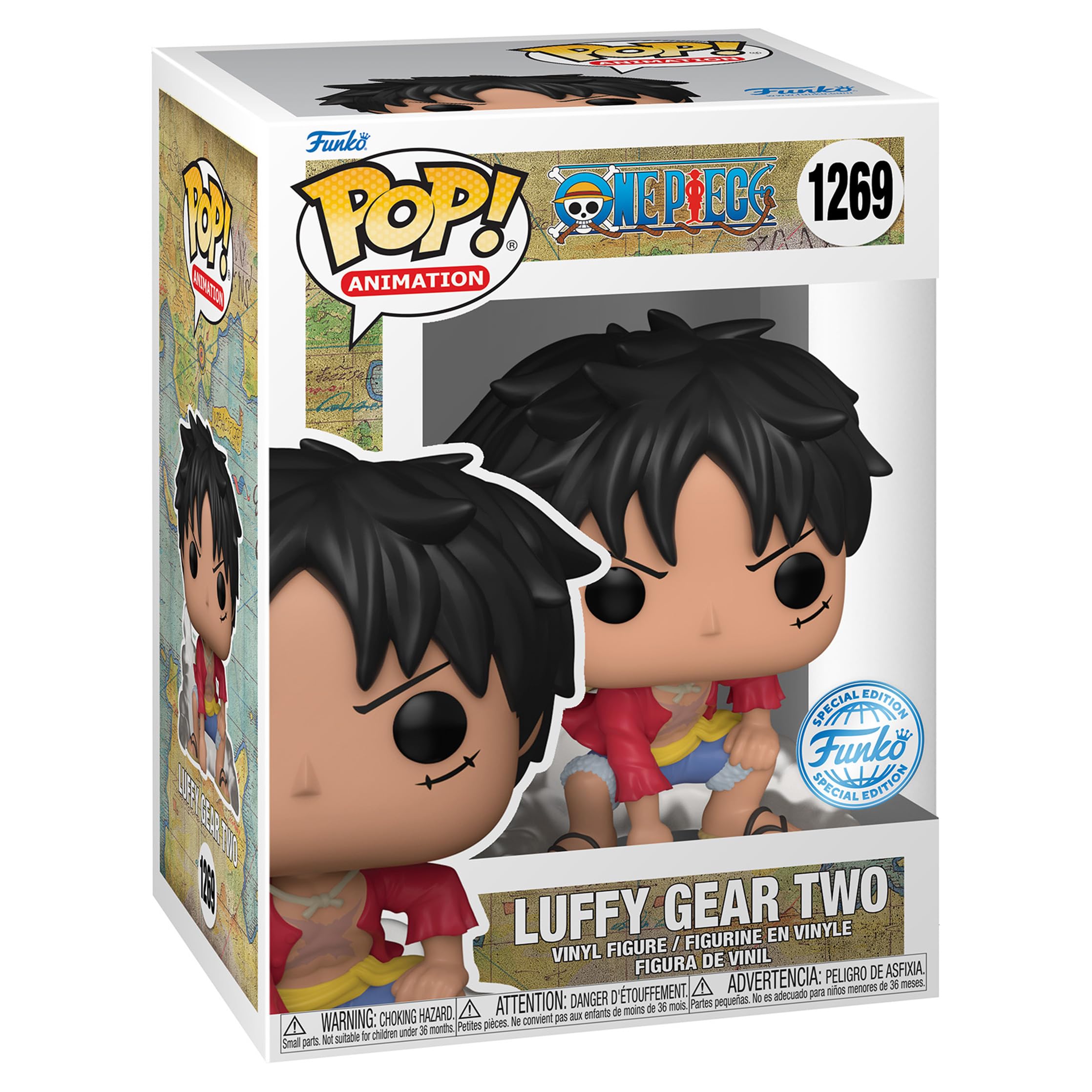 Funko Luffy Gear Two vinyl figure ready for prime shelf display.