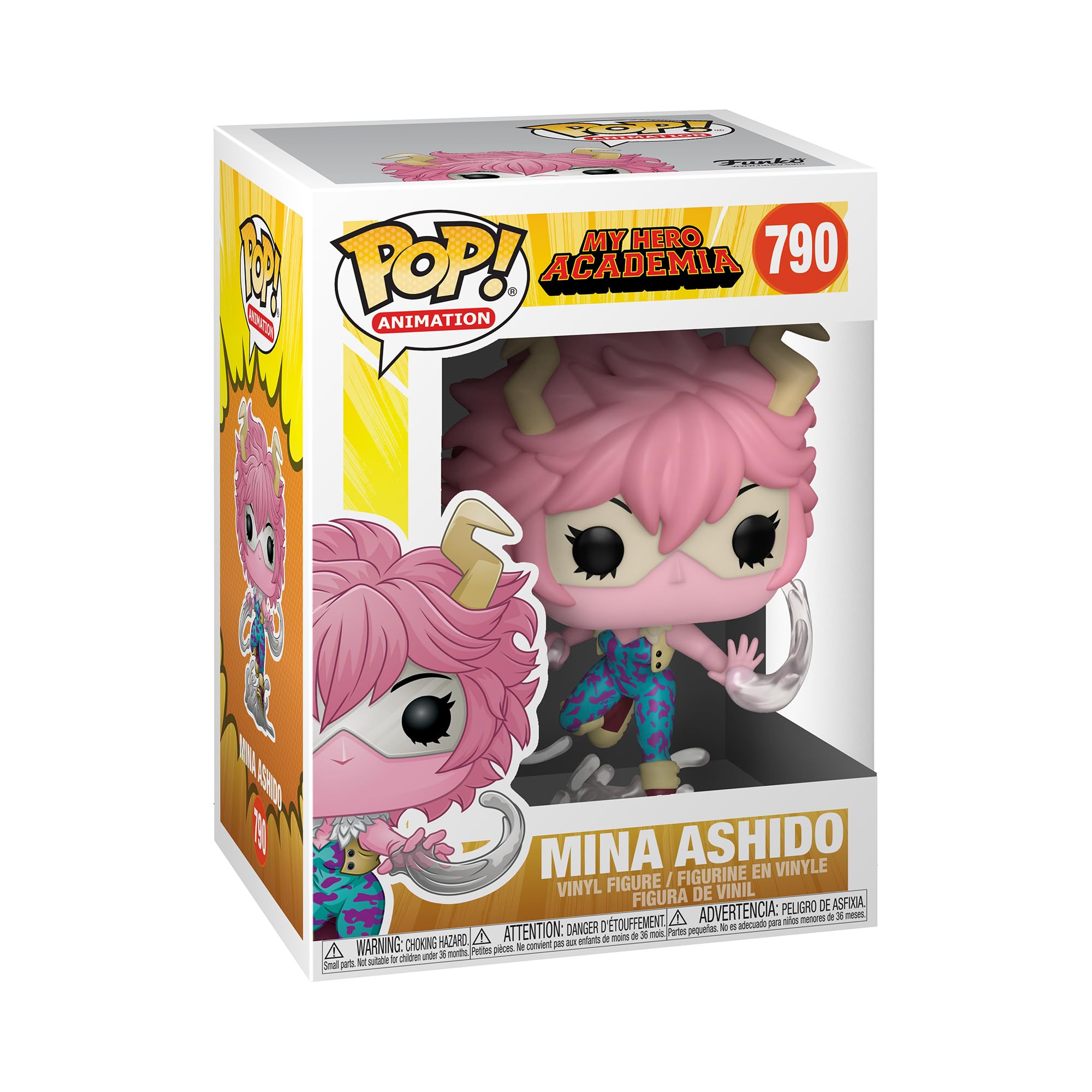 Funko Mina Ashido Pop Animation front view for vibrant display.