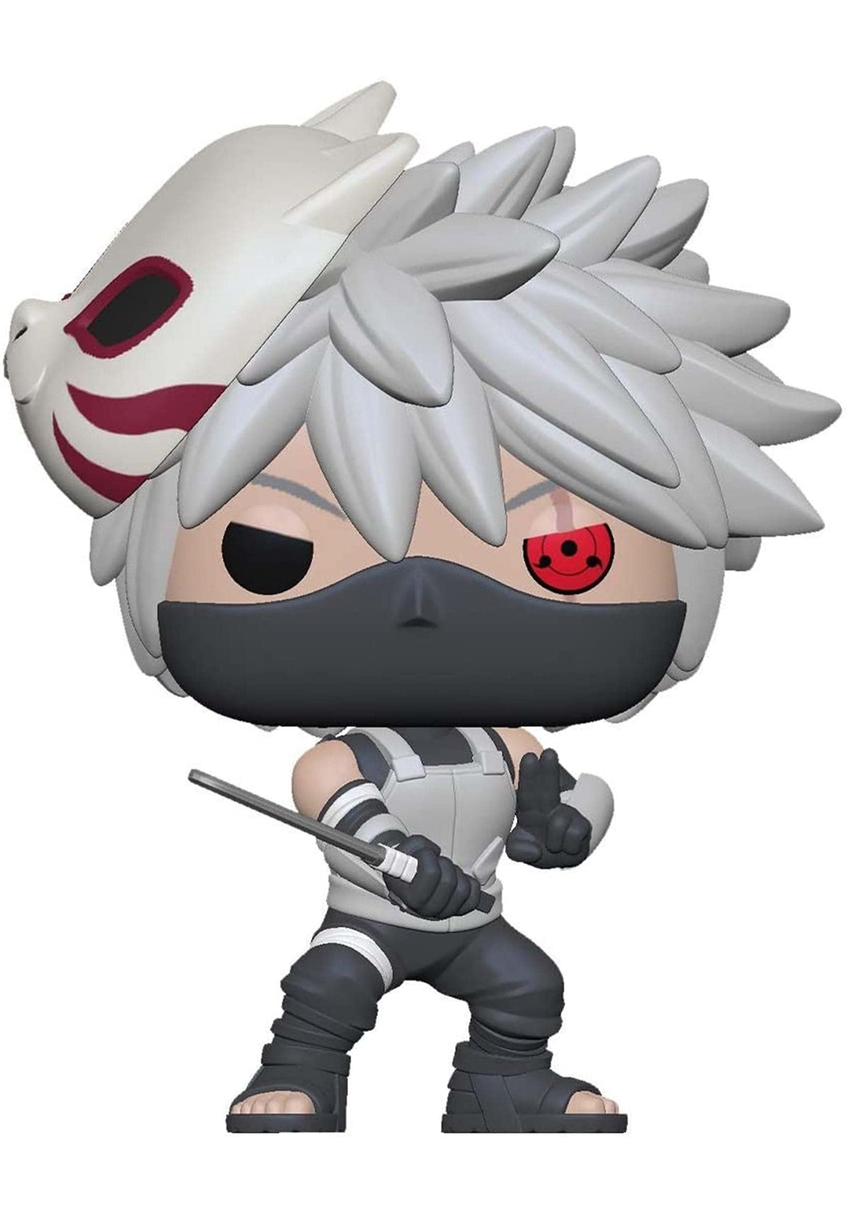 Funko Naruto Shippuden Kakashi Anbu figure on display, ideal for collectible shelves and desk accents.