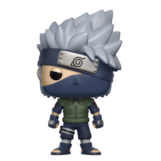 Funko Kakashi POP side profile ideal for dynamic shelf presentation.