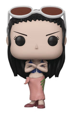 Funko Nico Robin push-lock tab reinforces the protector during handling.