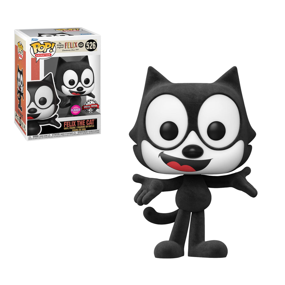 Funko POP! Felix flocked texture close-up for premium display shelf