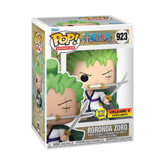 Funko POP One Piece Zoro glow-in-the-dark figure for display