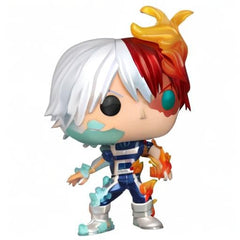 Funko POP Todoroki Metallic exclusive display box showcases premium display options