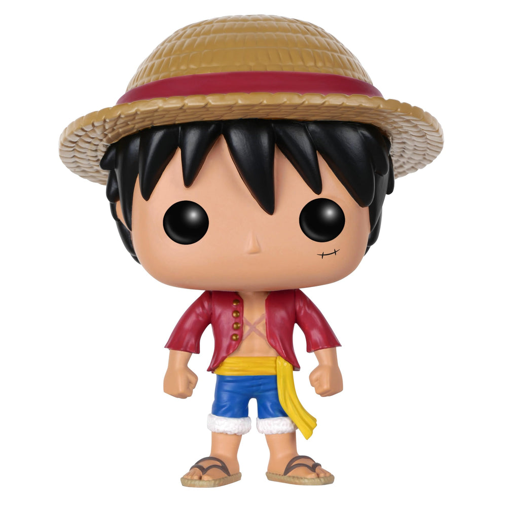 Funko Pop One Piece Luffy in window box display, ready for gifting