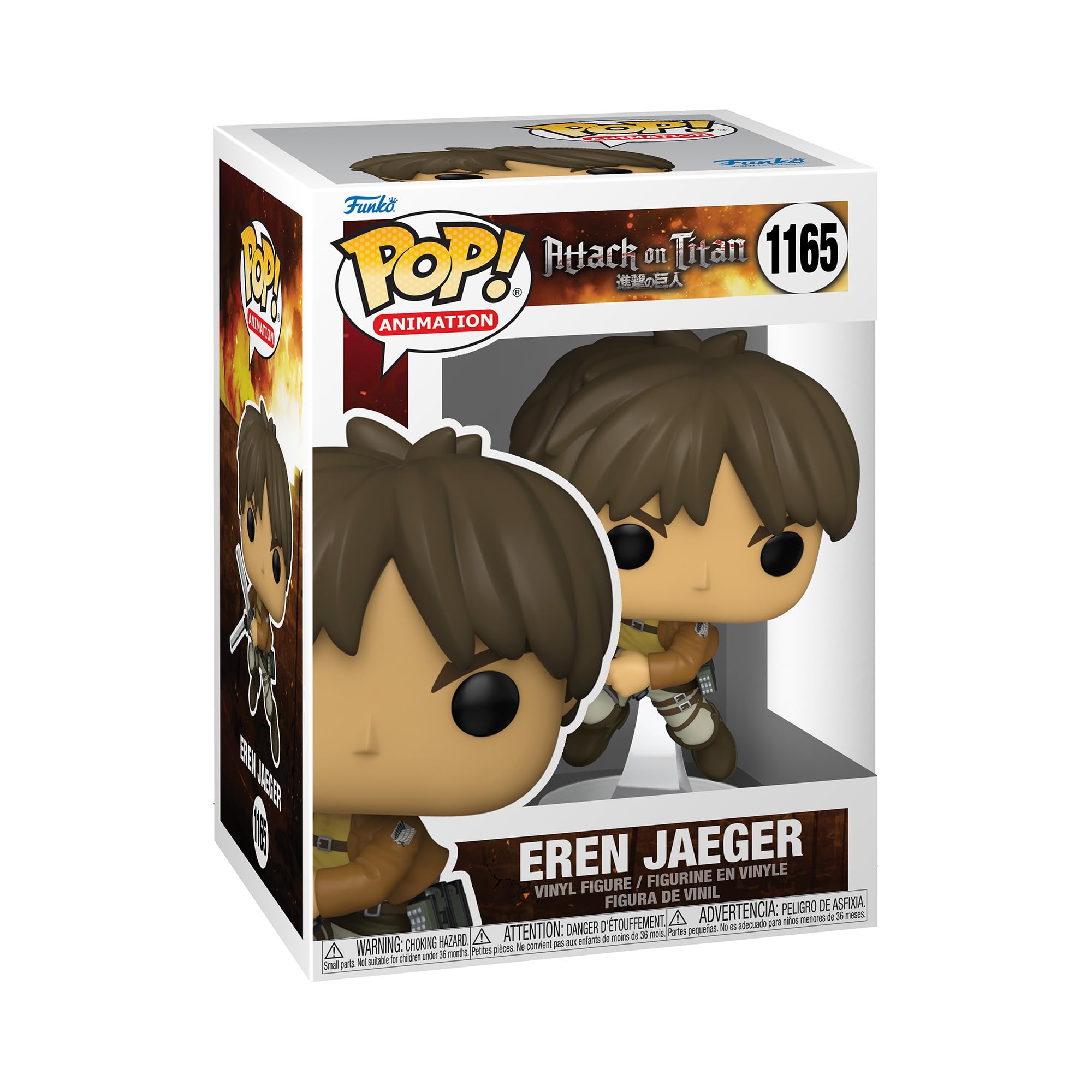 Funko Pop Attack on Titan Eren Jaeger front view figure for collection display