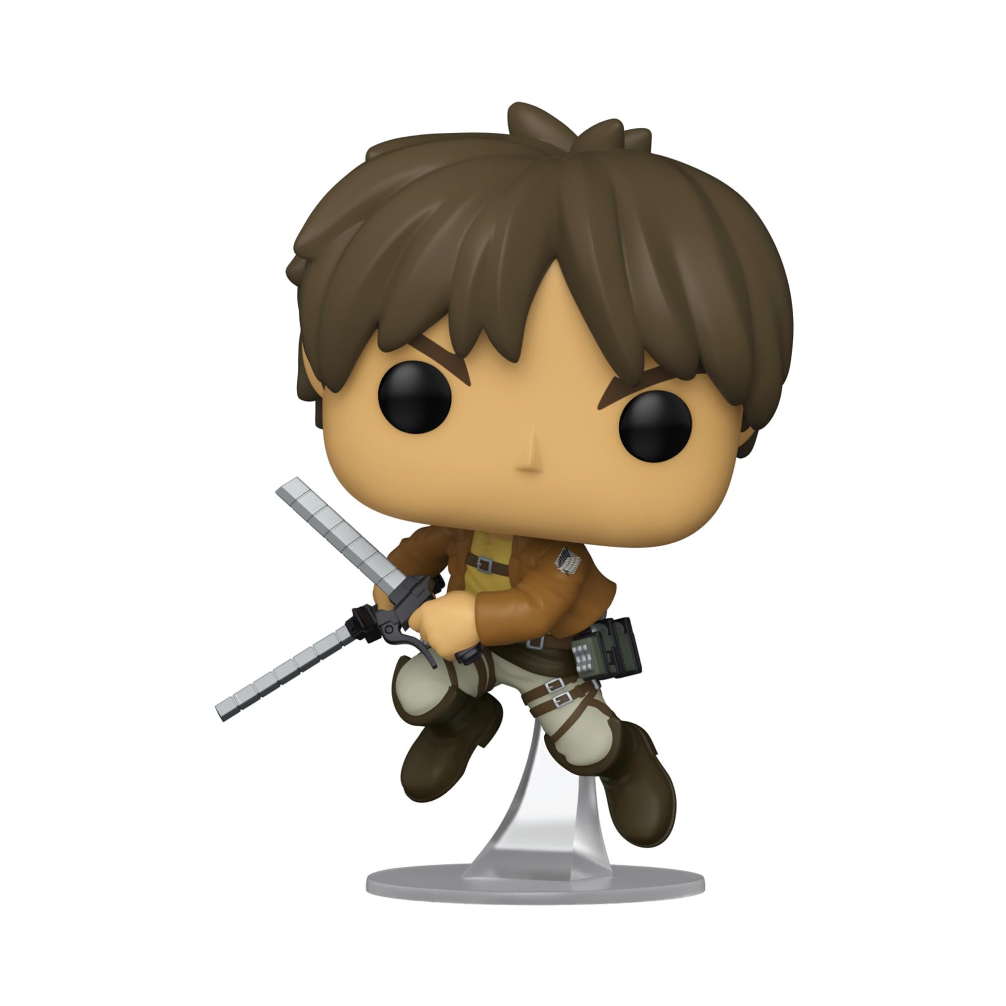 Funko Pop Attack on Titan Eren Jaeger pose highlights a dynamic display piece