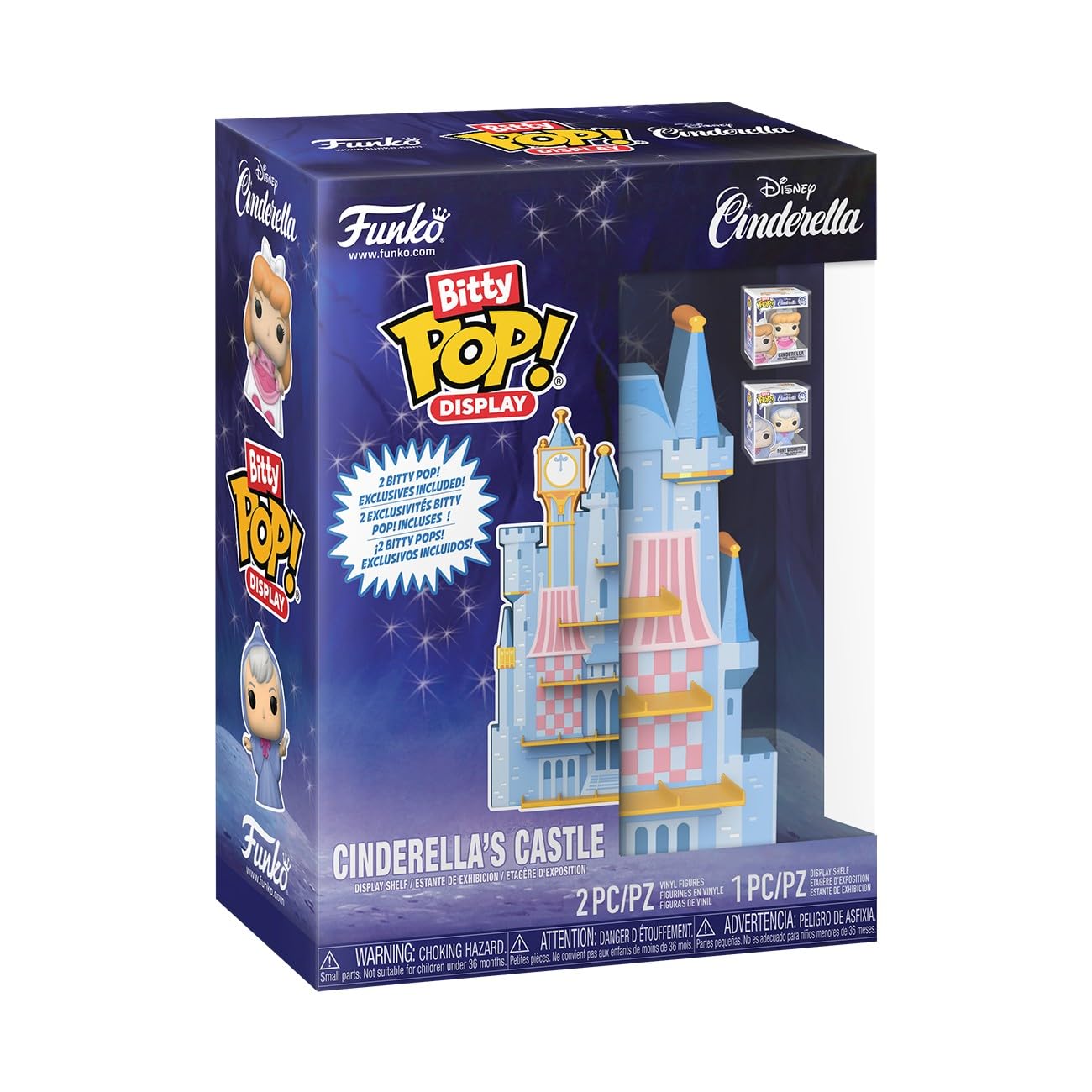 Funko Pop Bitty Display Cinderella Castle model on shelf