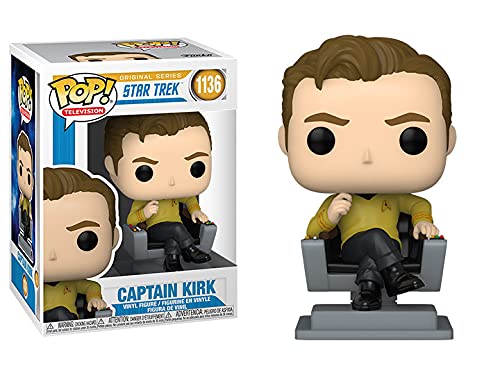 Captain Kirk in Chair 3.75-inch vinyl figure size reference