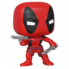 Funko POP Deadpool window packaging, sealed box, ready for gifting.