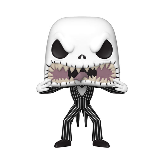 Funko Pop Disney Nightmare Before Christmas Jack Skellington figure, side view highlights iconic silhouette.