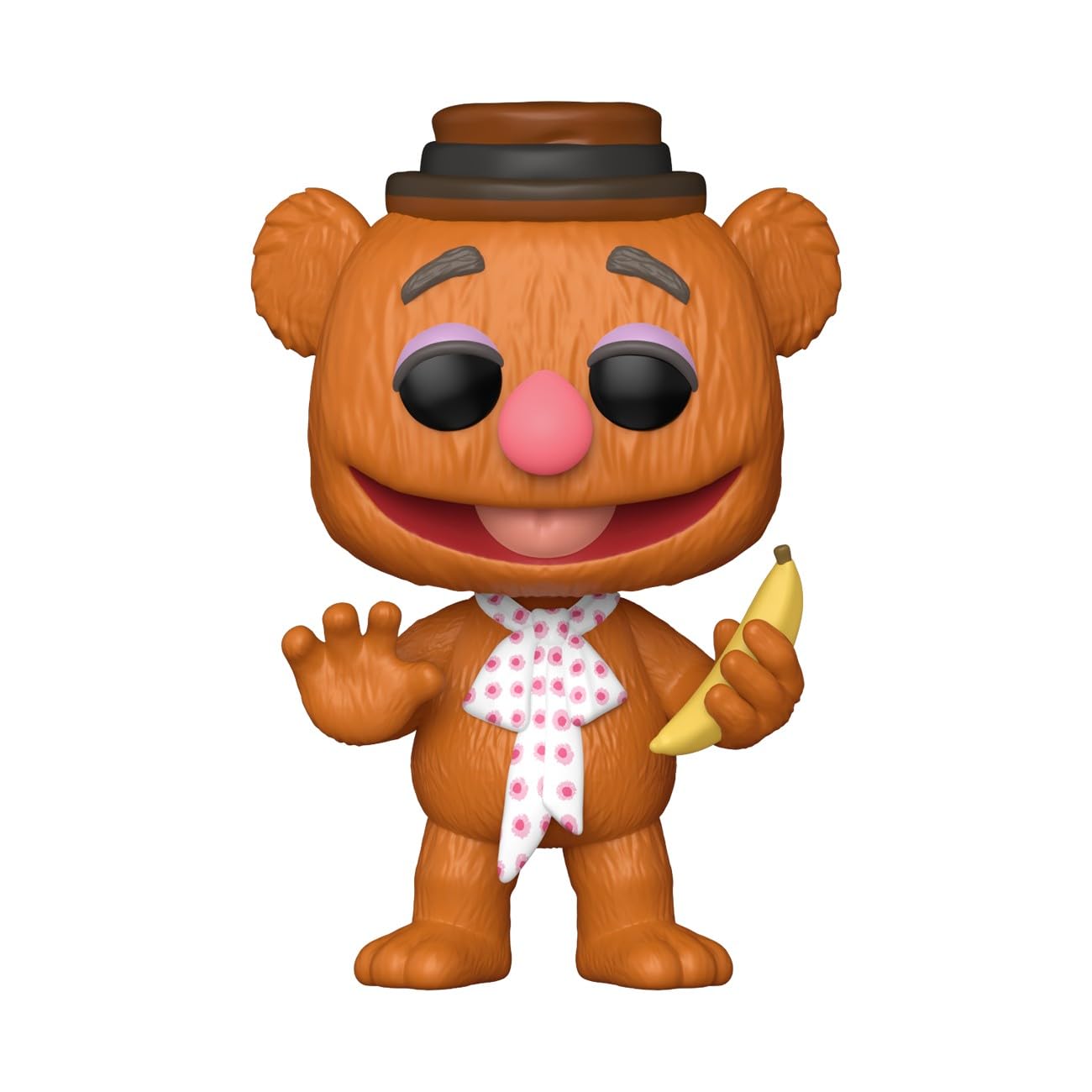 Funko Pop! Fozzie Bear side view highlighting compact size