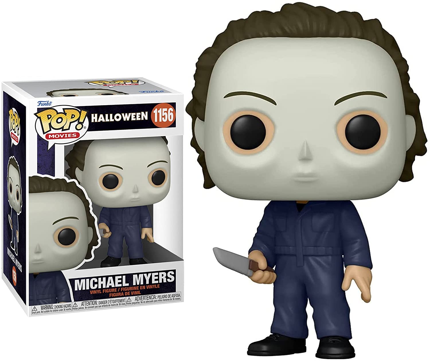 Funko Pop Michael Myers with box protector enhances display and protection.