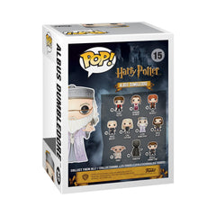 Funko Pop! Dumbledore collectible figure shown as a desk display piece.