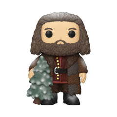 Funko Pop Harry Potter Holiday Hagrid smiling, centerpiece for collectibles