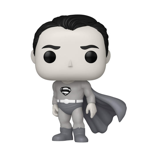 Funko Pop Heroes shield-through-the-ages Superman side view with retro charm