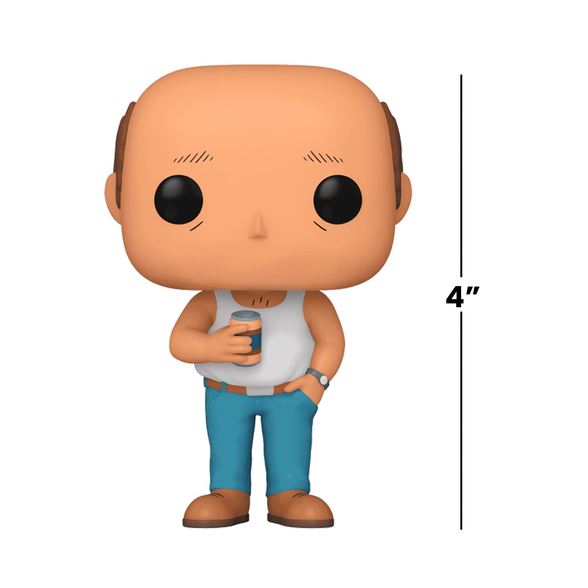 Funko Pop King of the Hill Bill Dauterive display pose for fans.